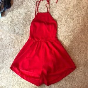 Medium red romper